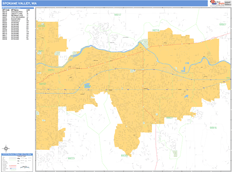 Spokane Valley Digital Map Basic Style